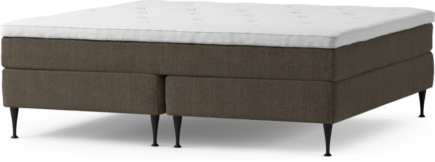 Delux Sense - Kontinentalsäng, dubbelsäng med bäddmadrass och sängben