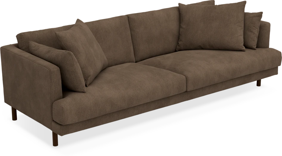 Harper - 4-sits soffa - Brun