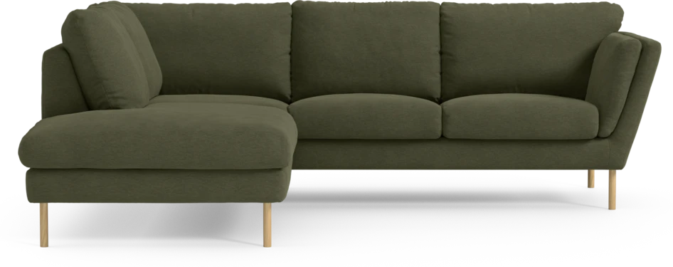 Madison Lux - 2-sits soffa med divan vänster - Grön