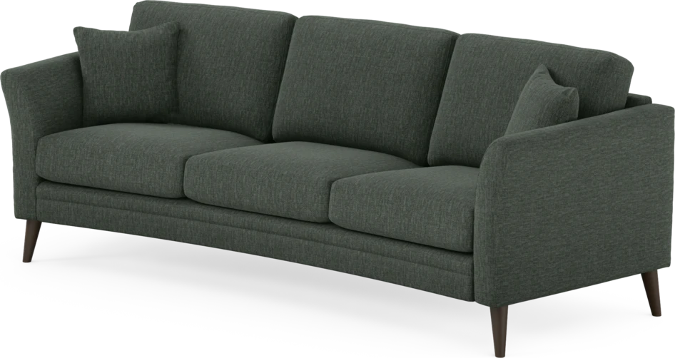 Eden - 3-sits soffa svängd - Grön