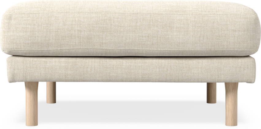 Willow - Fotpall, fast klädsel - Beige