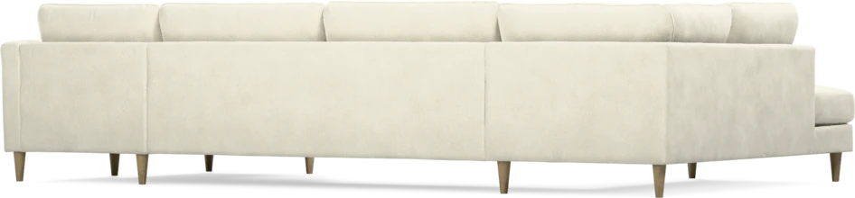 Bridge - 3-sits soffa med divan vänster och schäslong höger - Vit