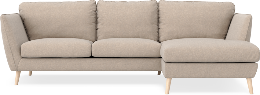 Madison - 2-sits soffa med schäslong höger - Beige