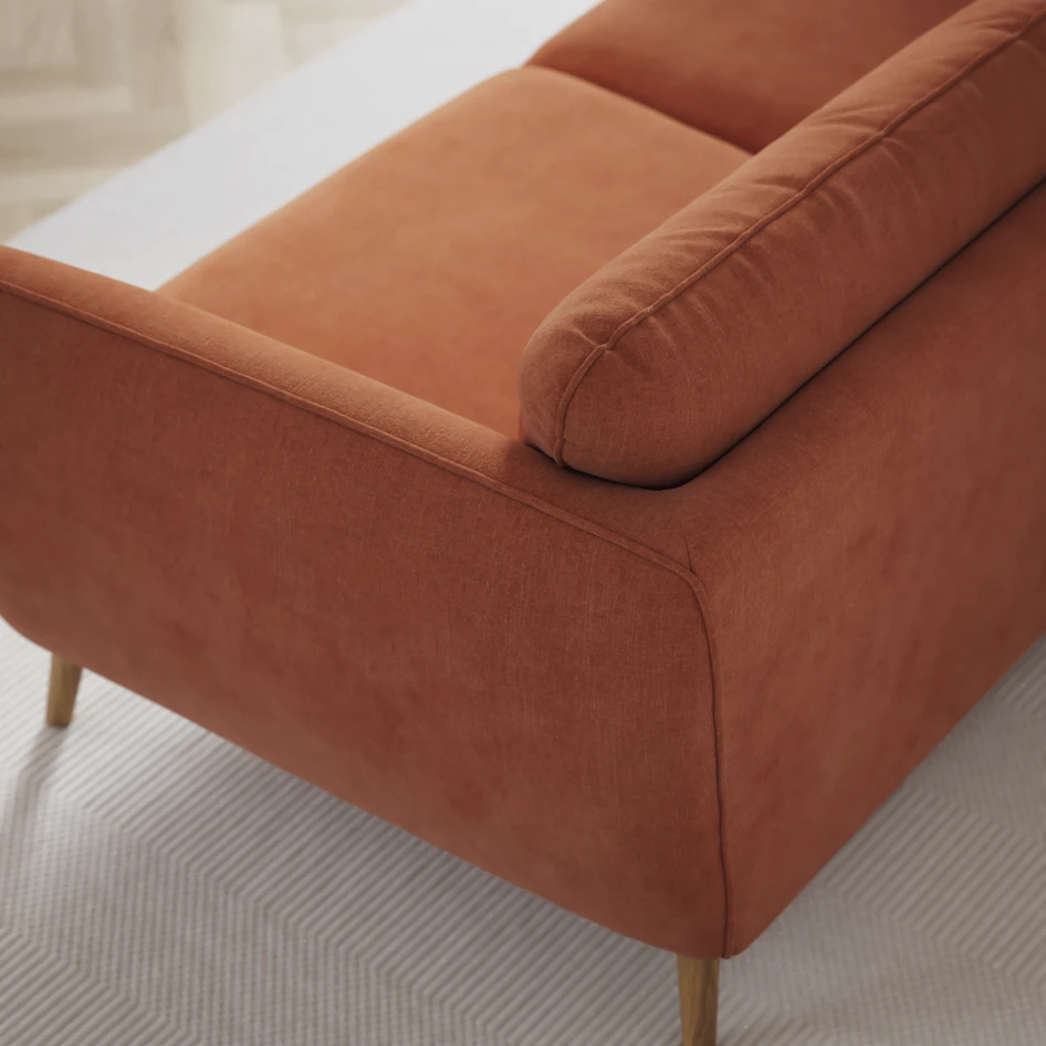 Madison Lux - 2-sits soffa med divan höger - Orange