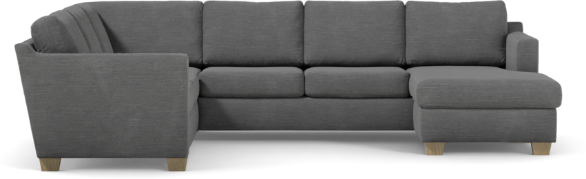 Friday - Hörnsoffa, 2+3-sits med schäslong höger - Grå