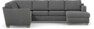 Friday - Hörnsoffa, 2+3-sits med schäslong höger - Grå