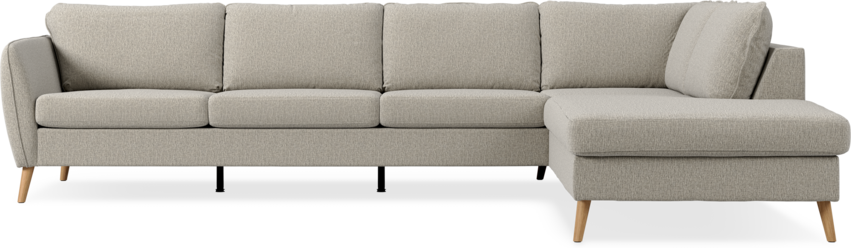 County - 3-sits soffa med divan höger - Beige