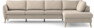 County - 3-sits soffa med divan höger - Beige