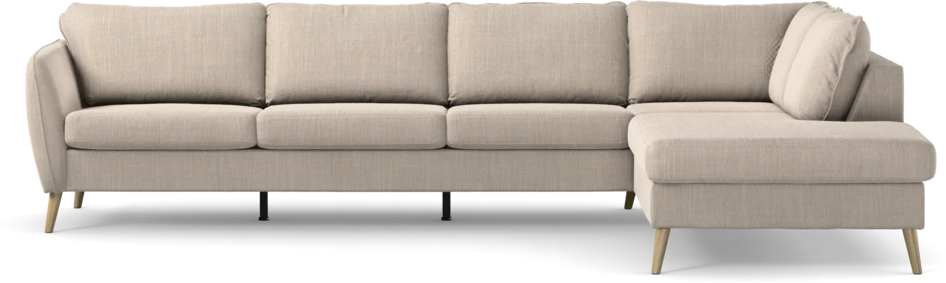 County - 3-sits soffa med divan höger - Beige