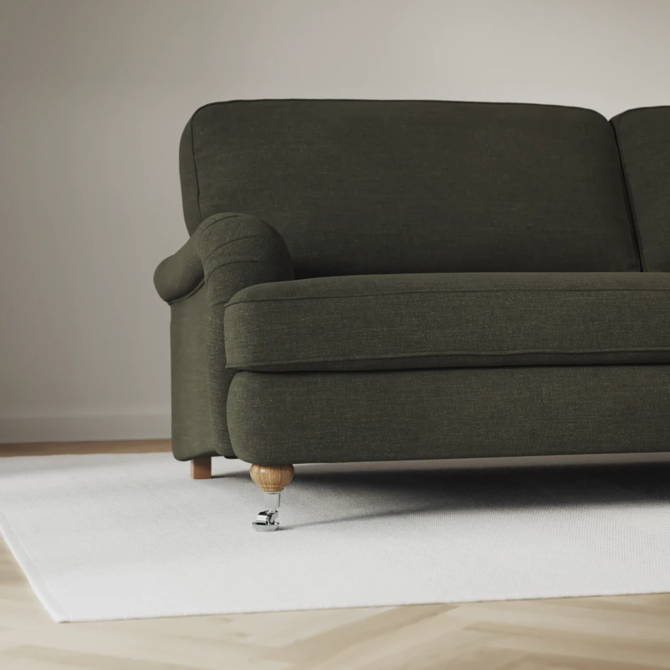 Oxford - 3-sits soffa svängd - Grön