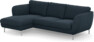 Madison Lux - 2-sits soffa med schäslong vänster - Blå