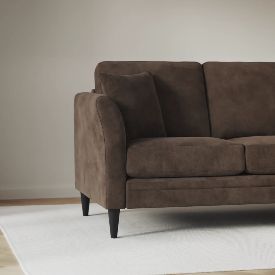 Eden - Hörnsoffa, 2+2-sits - Brun