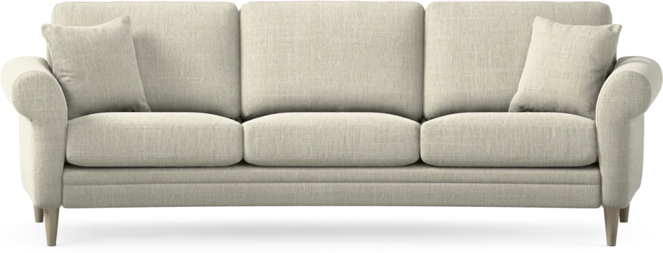 Eden - 3-sits soffa svängd - Beige