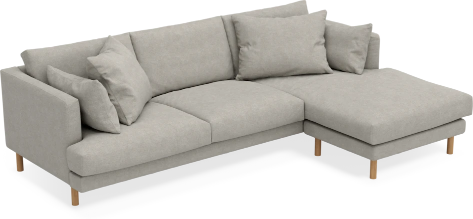 Harper - 4-sits med schäslong höger  - Beige