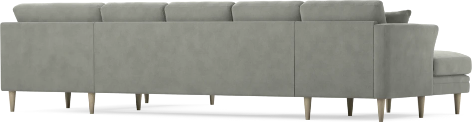 Eden - 3-sits soffa med schäslong vänster och divan höger - Grå