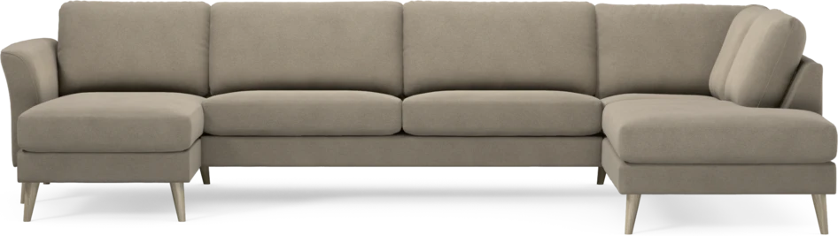 Bridge - 3-sits soffa med schäslong vänster och divan höger - Beige