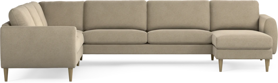 Bridge - Hörnsoffa, 2+3-sits med schäslong höger - Beige