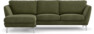 Madison Lux - 2-sits soffa med schäslong vänster - Grön