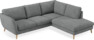 Madison - 2-sits soffa med divan höger - Vit