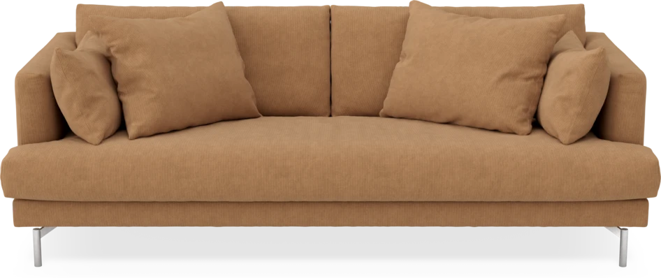 Harper - 3-sits soffa, hel dyna - Gul