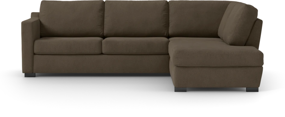Friday - 2,5-sits soffa med divan höger - Brun