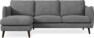Madison Lux - 2-sits soffa med schäslong vänster - Vit
