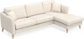 Eden - 2,5-sits soffa med schäslong - Beige