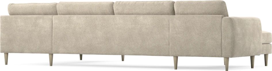 Bridge - 3-sits soffa med schäslong vänster och divan höger - Beige