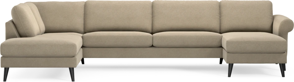 Bridge - 3-sits soffa med divan vänster och schäslong höger - Beige