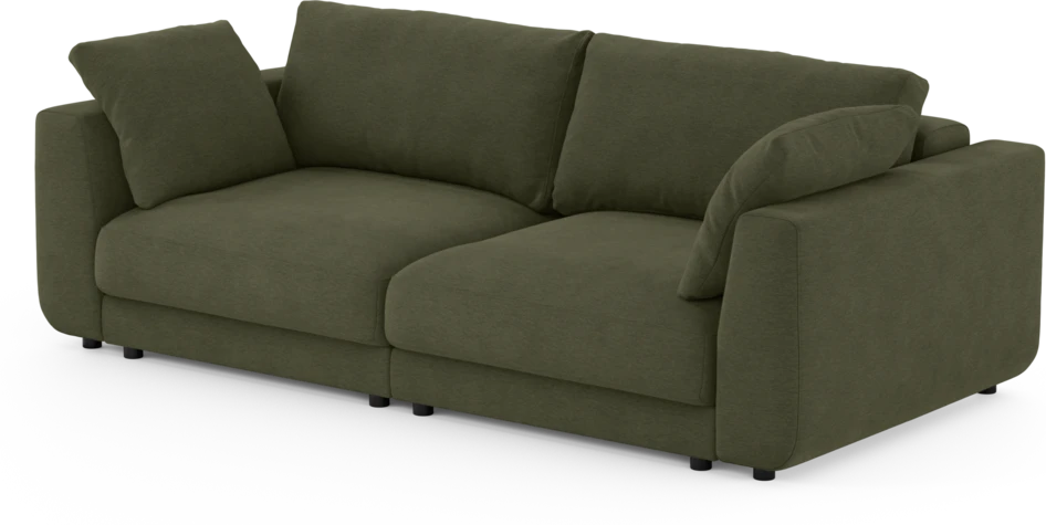 Amie - Bäddsoffa 3-sits - Grön