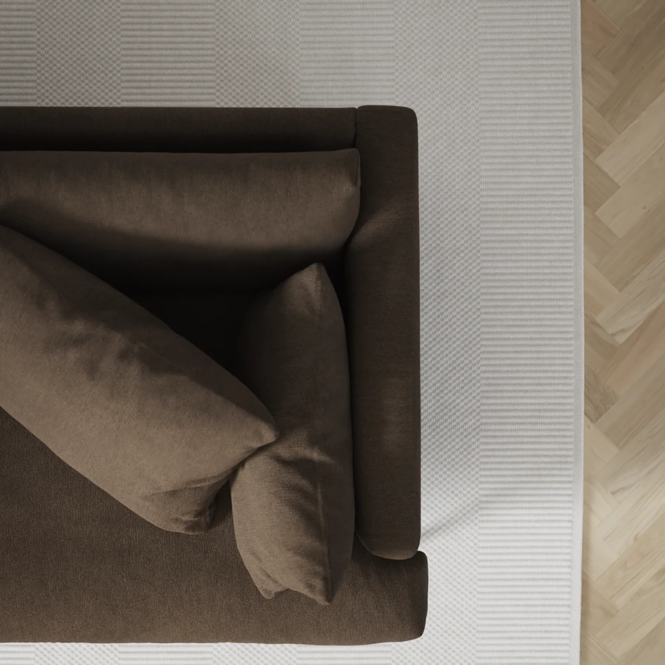 Harper - 3-sits soffa - Brun