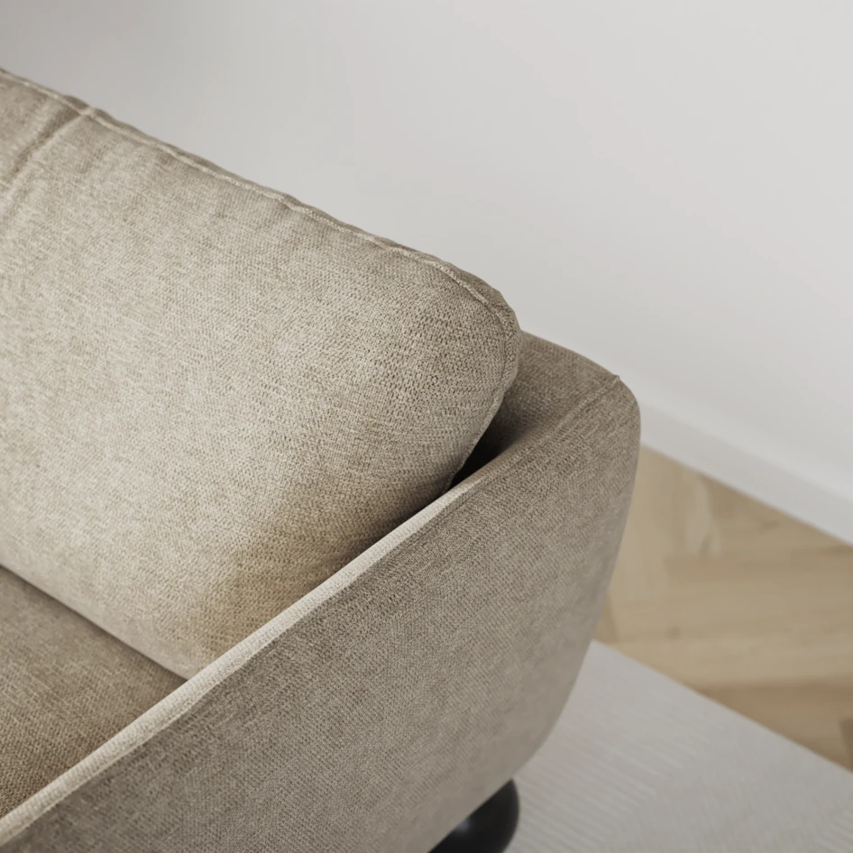 Madison Lux - Hörnsoffa med schäslong höger - Beige