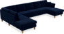 Eden - 3-sits soffa med divan vänster och schäslong höger - Blå