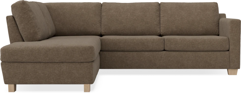 Friday - 2,5-sits soffa med divan vänster - Brun