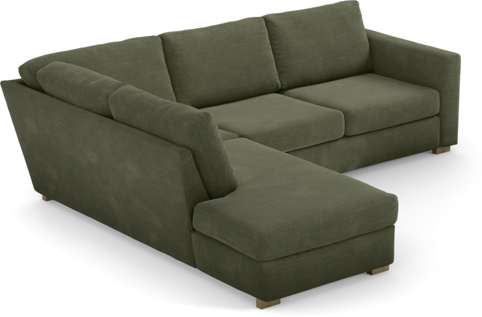 Friday - 2,5-sits soffa med divan vänster - Grön
