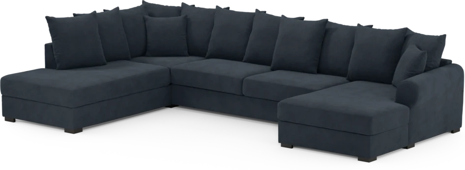 Town - 3-sits soffa med divan vänster och schäslong höger - Blå