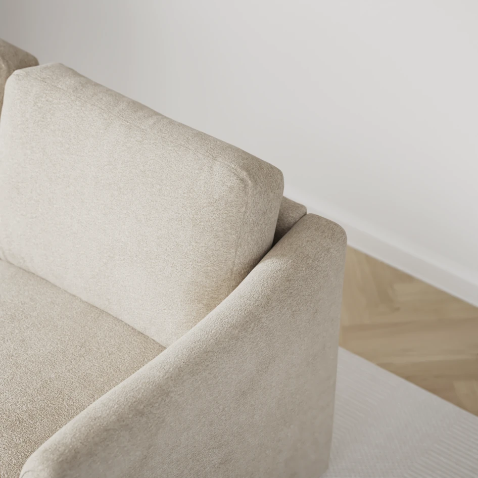 Öland - Bäddsoffa 3-sits, längsbäddad - Beige