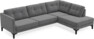 Rio - 3-sits soffa med divan höger - Grå