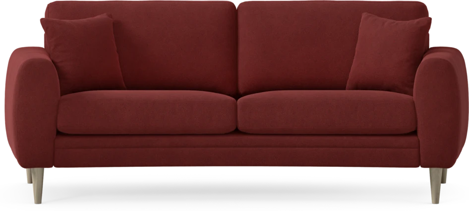 Eden - 2,5-sits soffa svängd - Röd