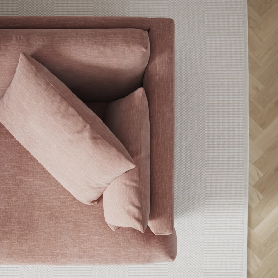 Harper - 3-sits soffa - Rosa