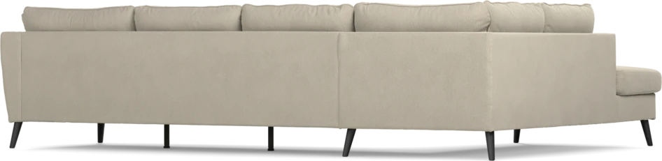 County - 3-sits soffa med divan vänster - Grå