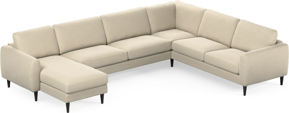 Bridge - Hörnsoffa, 3+2-sits med schäslong vänster - Beige