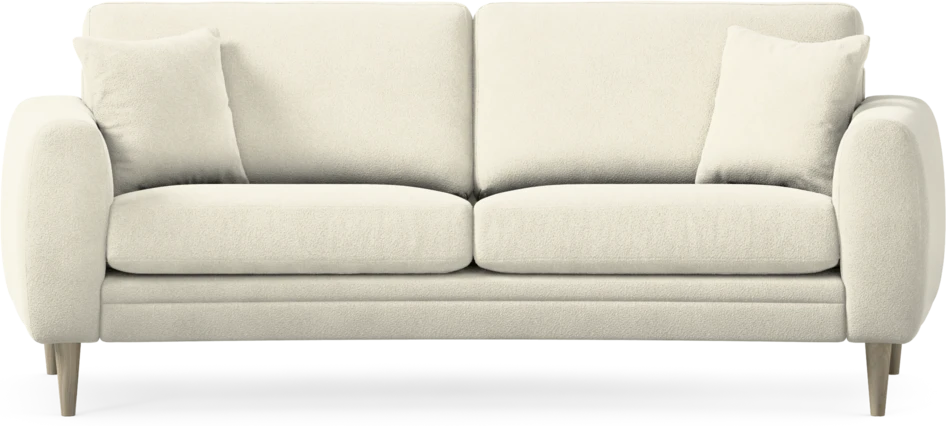 Eden - 2,5-sits soffa svängd - Vit
