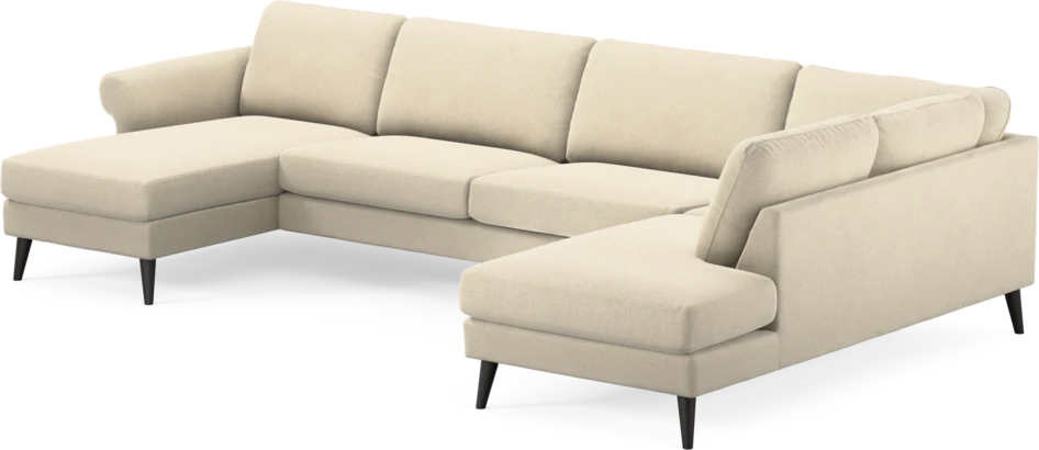 Bridge - 3-sits soffa med schäslong vänster och divan höger - Beige