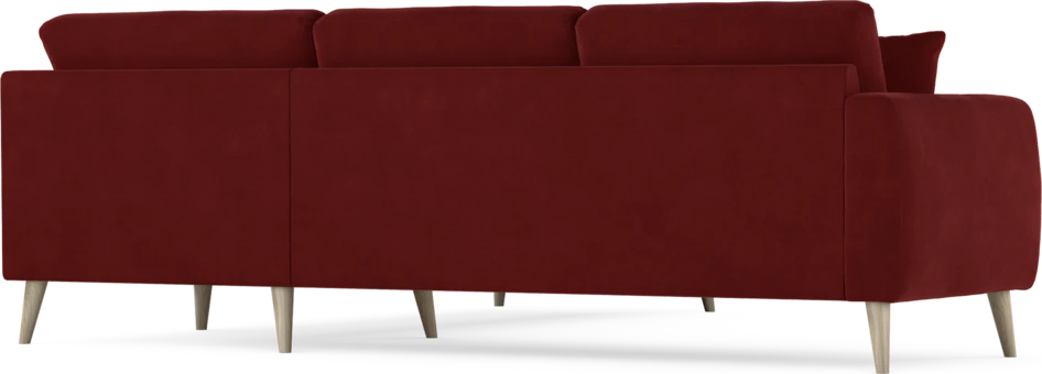 Eden - Hörnsoffa, 2,5+2,5-sits - Röd