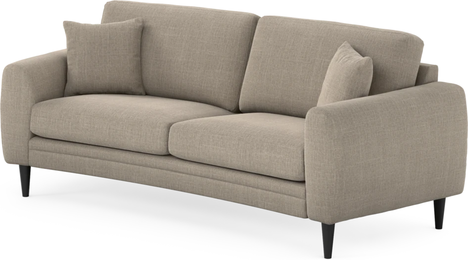 Eden - 2,5-sits soffa svängd - Beige