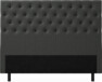 Delux Pikerad XL - Sänggavel, 90-210 cm - Grå