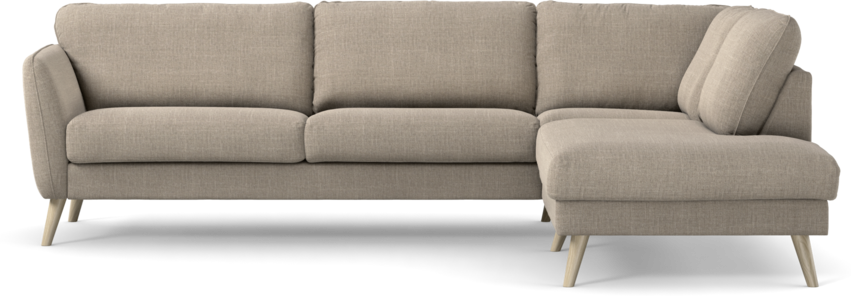 Bridge - 3-sits soffa med divan höger - Beige