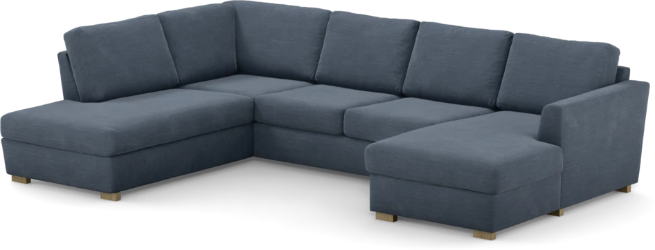 Friday - 3-sits soffa med divan vänster och schäslong höger - Blå