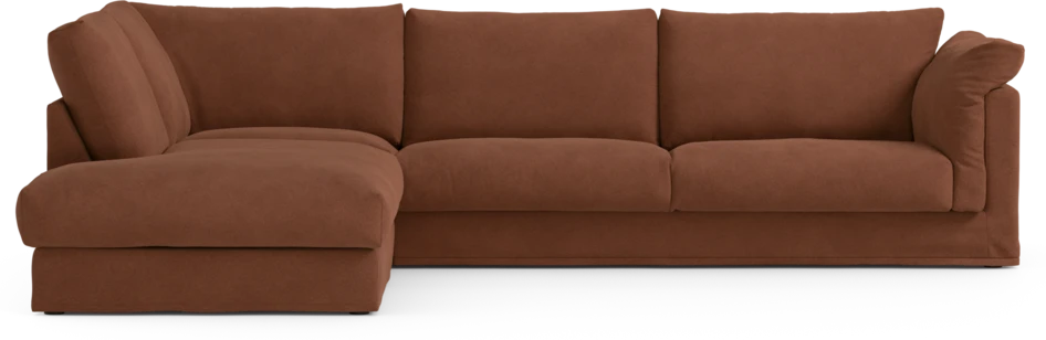 Cherrie Klädsel - Klädsel till 3-sits soffa med divan vänster - Orange
